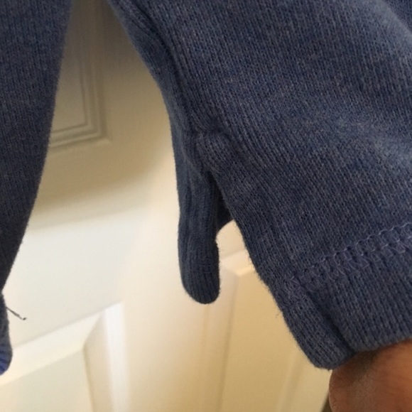 Jos A Bank Men's Blue Cotton Quarter Zip Sweater Medium - Picture 8 of 8